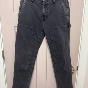 Hollister Men's Dark Gray Cargo Pants